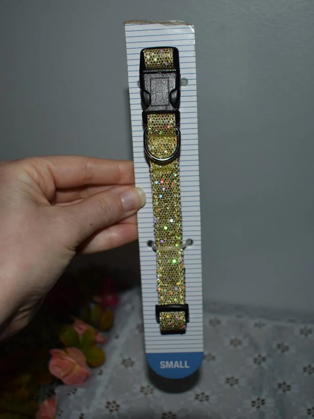Sparkly Gold Glam Pet Dog Collar